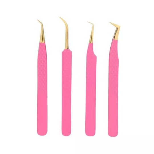 Eyelash Extension Tweezers (pink)