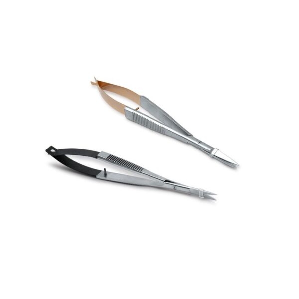 Curved Tip spring Scissors Stainless Steel Trimming Tool