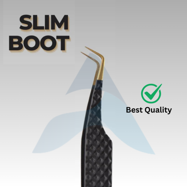Slim Boot, Volume Lash Tweezers, fiber tip