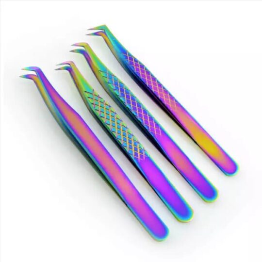 Eyelash Extension Tweezers 1 pc (galaxy)