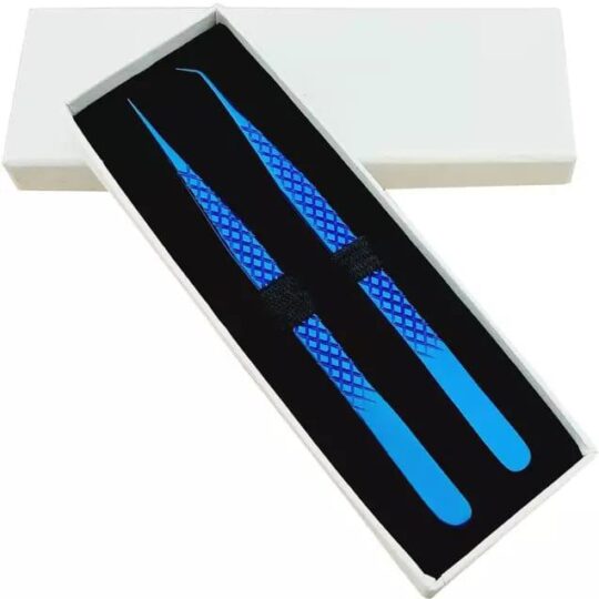 Eyelash Extension Tweezers (blue)