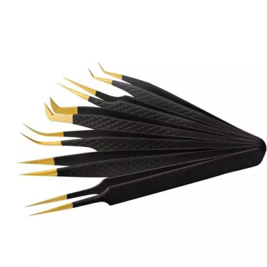 6 pc set Eyelash Extensions Tweezers