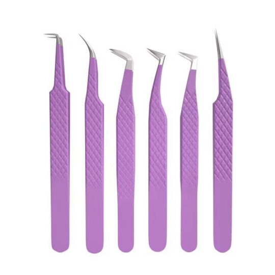 Eyelash Extension Tweezers , Non-Slip Grip