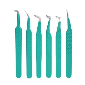 Eyelash Extensions Tweezers (green)