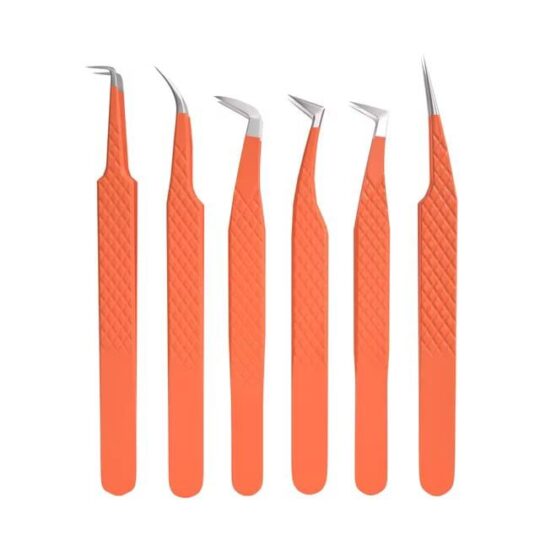 Eyelash Extension Tweezers (orange)