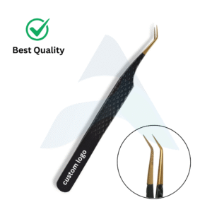 45° Premium Black Volume Lash Tweezers